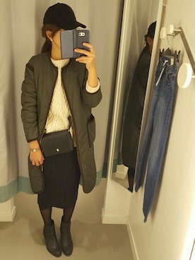 「キルティングコート」｜midoさん（レディース・164cm）の秋コーディネート