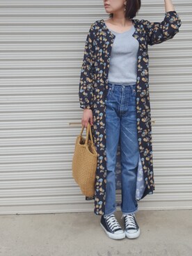 「URBAN RESEARCH（アーバンリサーチ）のアイテム（ピアス（両耳用））」を使った、midoさん（レディース・164cm）の春コーディネート