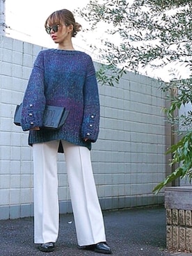 「NINE（ナイン）のアイテム」を使った、NINE    STAFFさん（レディース・155cm）の冬コーディネート