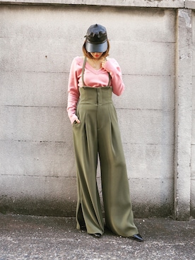 「NINE（ナイン）のアイテム」を使った、NINE    STAFFさん（レディース・155cm）の冬コーディネート