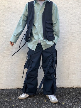 「DAIRIKU」｜「アイテム（ミリタリージャケット）」を使った、mynameisyuuyaさん（メンズ・175cm）の秋コーディネート