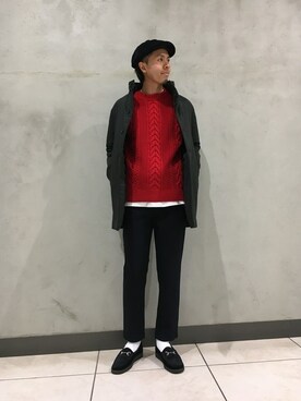 「JOURNAL STANDARD relume（ジャーナルスタンダード　レリューム）のアイテム（ダウンジャケット/コート）」を使った、niiyanさん（メンズ・181cm）の冬コーディネート