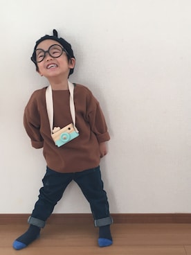 「トイカメラ」｜A♡さん（キッズ・90cm）の冬コーディネート