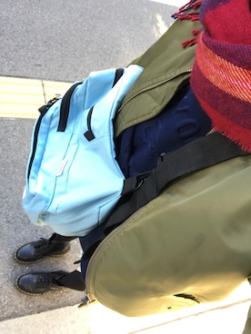 「スウェットトップス」｜「アイテム（ジャケット/アウター）」を使った、ichiki＊さん（レディース・161cm）の冬コーディネート