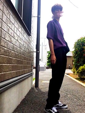 打たれたトラック レディ ほとんどない 紫 ティー シャツ コーデ メンズ Butahachido Jp