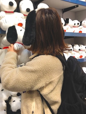 「ユニバ」｜「アイテム（ブルゾン）」を使った、ちひろさん（レディース・157cm）の秋コーディネート