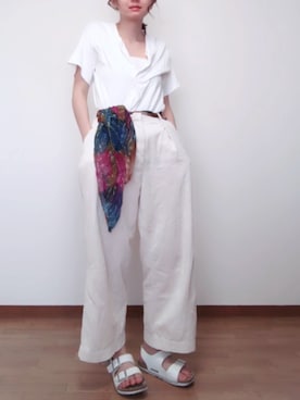 「ビリケンシュトック」｜Yuka Oguraさん（レディース・159cm）の春コーディネート