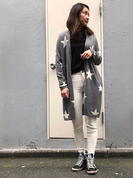 「GOLDEN GOOSE（ゴールデングース）のアイテム（スニーカー）」を使った、Ito Tomomiさん（レディース・160cm）の秋コーディネート
