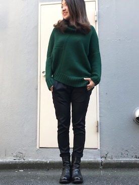 「bajra（バジュラ）のアイテム」を使った、Ito Tomomiさん（レディース・160cm）の秋コーディネート