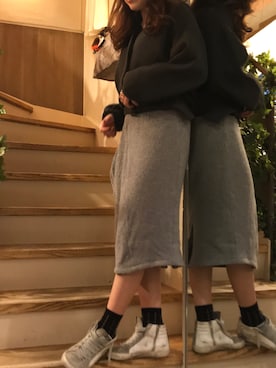 「REKISAMI（レキサミ）のアイテム」を使った、Ito Tomomiさん（レディース・160cm）の冬コーディネート