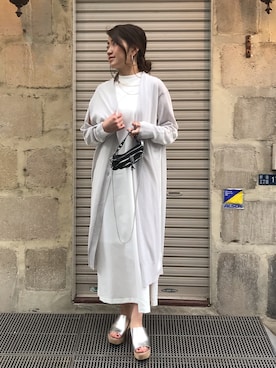 「B2nd」｜「アイテム（ワンピース/ドレス）」を使った、Ito Tomomiさん（レディース・160cm）の春コーディネート