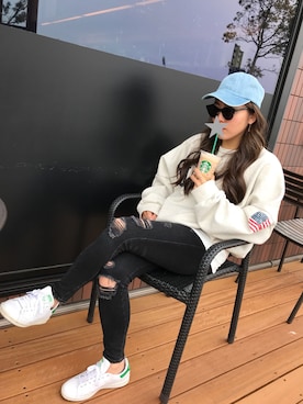 「あまからコーデ」｜yaachiさん（レディース・165cm）の冬コーディネート