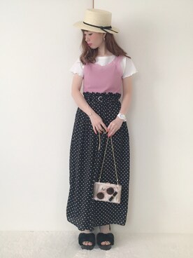 Alice*さん（レディース・156cm）の夏コーディネート