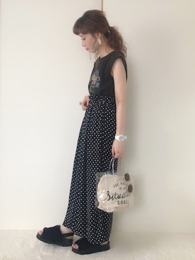 Alice*さん（レディース・156cm）の夏コーディネート