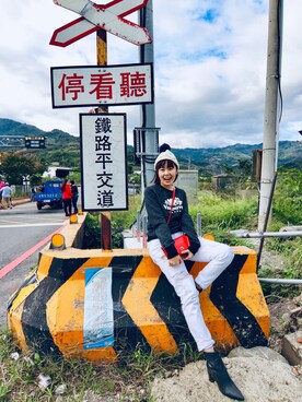 「Roots Canadaのアイテム（トップス）」を使った、Mindy さん（レディース・160cm）の冬コーディネート