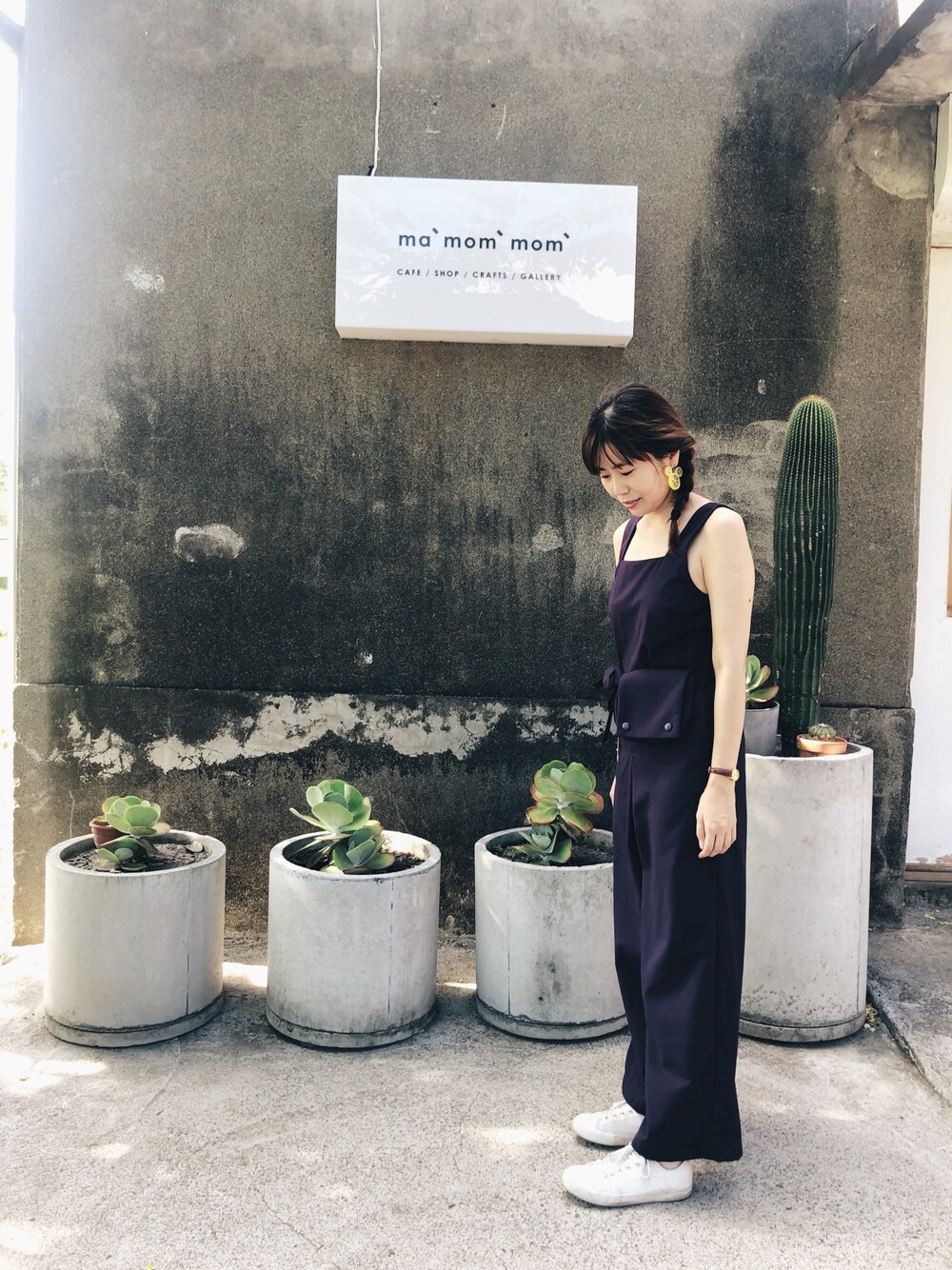「pingtung」｜「Disneyのアイテム（ピアス（両耳用）、イエロー系）」を使った、Mindy さん（レディース・160cm）の夏コーディネートの1枚目の写真