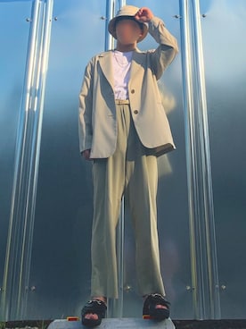 「春夏コーデ」｜「GU（ジーユー）のアイテム（ファッション雑貨）」を使った、みわっちさん（メンズ・164cm）の夏コーディネート