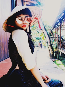 「THUY NGUYỄNのアイテム（その他トップス、ブラック系）」を使った、Yen Tzuさん（レディース・153cm）の冬コーディネート