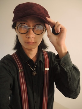 「NET（ネット）のアイテム（帽子）」を使った、Pato ;stop to updateさん（メンズ・171cm）の冬コーディネート