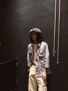「USA」｜「アイテム（帽子）」を使った、Pato ;stop to updateさん（メンズ・171cm）の春コーディネート