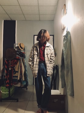 「Lee（リー）のアイテム（その他アウター）」を使った、Pato ;stop to updateさん（メンズ・171cm）の冬コーディネート
