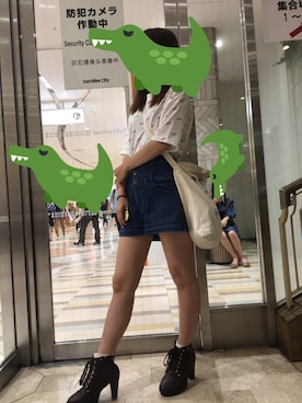 「アンジュルム」｜「アイテム（バッグ）」を使った、奈緒さんさん（レディース・159cm）の夏コーディネート