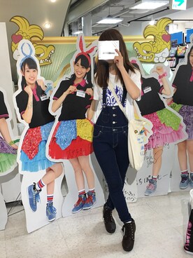 「アンジュルム」｜「アイテム（オールインワン・サロペット）」を使った、奈緒さんさん（レディース・159cm）の夏コーディネート