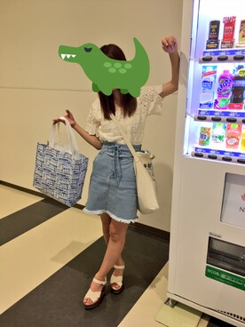 「アンジュルム」｜「アイテム（バッグ）」を使った、奈緒さんさん（レディース・159cm）の夏コーディネート