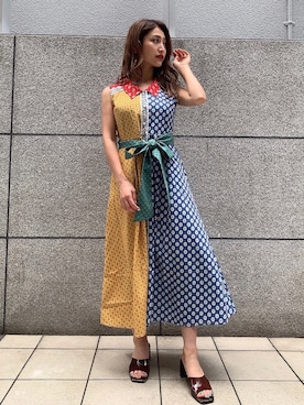 「オリジナル」｜「アイテム（ワンピース/ドレス）」を使った、福田 凪沙🌺さん（レディース・157cm）の秋コーディネート