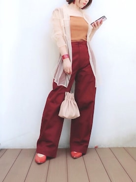 「ellerie（エルリエ）のアイテム」を使った、meeaさん（レディース・161cm）の夏コーディネート