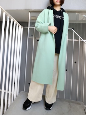 「RUCOLINE（ルコライン）のアイテム」を使った、meeaさん（レディース・161cm）の冬コーディネート