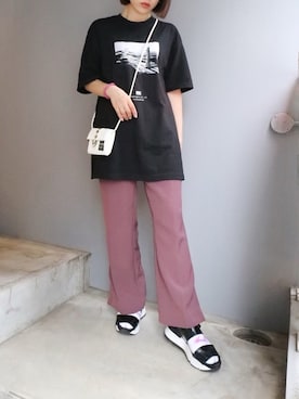 「RUCOLINE（ルコライン）のアイテム」を使った、meeaさん（レディース・161cm）の夏コーディネート