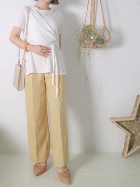 「MIXTO（ミスト）のアイテム」を使った、meeaさん（レディース・161cm）の夏コーディネート