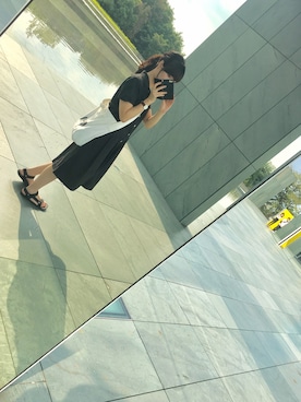 「美術館」｜yuccaさん（レディース・168cm・20代）の夏コーディネート