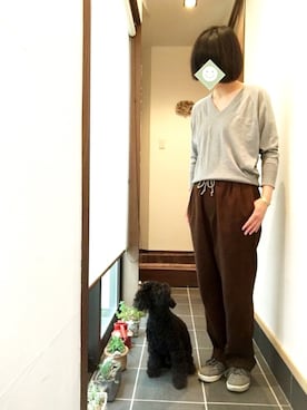 「MASTER&Co（マスターアンドコー）のアイテム（パンツ）」を使った、yum!сӧќє❦﻿さん（レディース・160cm）の春コーディネート