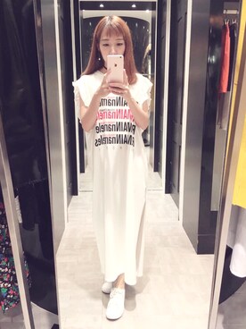 「STYLENANDA（スタイルナンダ）のアイテム（ジャンパースカート）」を使った、vminniさん（レディース・160cm）の夏コーディネート