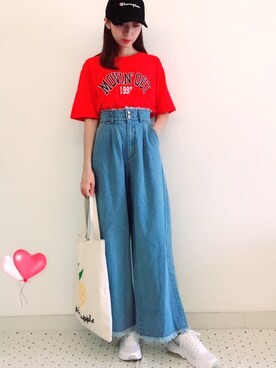 vminniさん（レディース・160cm）の夏コーディネート