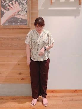 「ぽっちゃり、夏」｜「アイテム（その他）」を使った、たけちゃんさん（レディース・160cm）の夏コーディネート