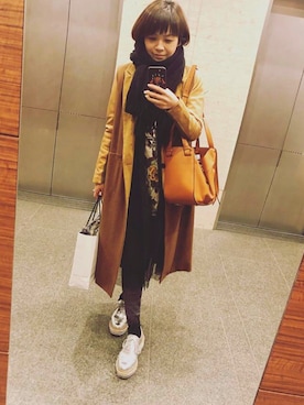 「MERCURYDUO（マーキュリーデュオ）のアイテム（その他シューズ）」を使った、mgmymdさん（レディース・163cm）の春コーディネート