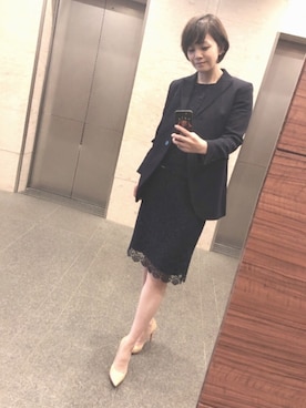「theory luxe（セオリーリュクス）のアイテム（ジャケット/アウター）」を使った、mgmymdさん（レディース・163cm）の春コーディネート