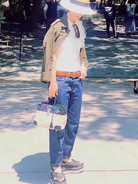 「sacai luck（サカイ ラック）のアイテム」を使った、mgmymdさん（レディース・163cm）の春コーディネート