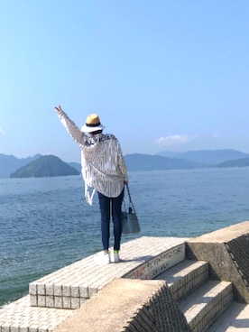 「DHOLIC（ディーホリック）のアイテム（スニーカー）」を使った、mgmymdさん（レディース・163cm）の夏コーディネート