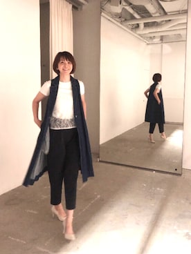 「BORNY（ボルニー）のアイテム」を使った、mgmymdさん（レディース・163cm）の夏コーディネート