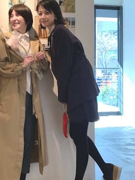 「LAGUNAMOON（ラグナムーン）のアイテム（その他アウター）」を使った、mgmymdさん（レディース・163cm）の冬コーディネート
