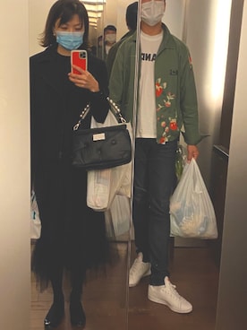 「SISE（シセ）のアイテム（ジャケット/アウター）」を使った、mgmymdさん（レディース・163cm）の春コーディネート