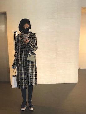 「SISE（シセ）のアイテム（ジャケット/アウター）」を使った、mgmymdさん（レディース・163cm）の冬コーディネート