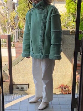 ムートンコートを使った キレイめ の人気ファッションコーディネート Wear