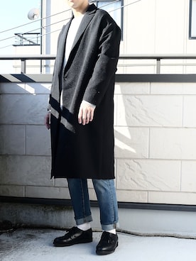「DHOLIC（ディーホリック）のアイテム（ジャケット/アウター）」を使った、Yuukiさん（メンズ・175cm）の冬コーディネート