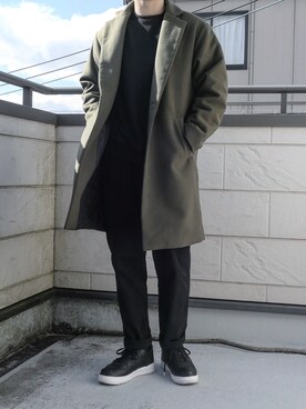 「DHOLIC（ディーホリック）のアイテム（ジャケット/アウター）」を使った、Yuukiさん（メンズ・175cm）の冬コーディネート