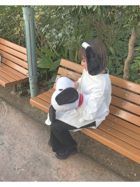 「すぬーぴーコーデ」｜Momoさん（レディース・153cm）の春コーディネート